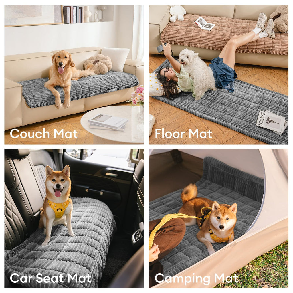 FUNNY FUZZY Couch Covers for Dogs, Non-Slip Pet Sofa Cover 27.6"×82.7"