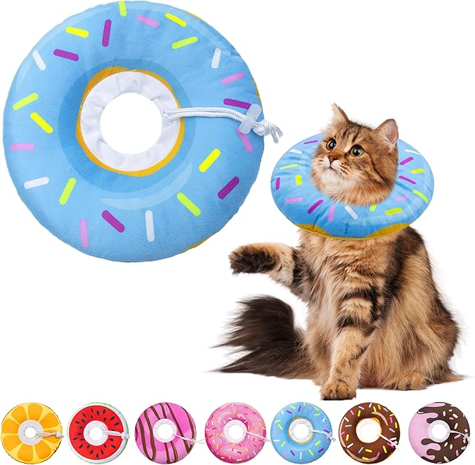 Seyezo Cat Cone Collar Soft, Adjustable Cat Recovery Cone