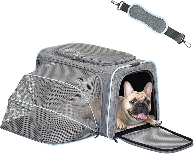 Petsfit Small Expandable Cat Carrier for Air Travel