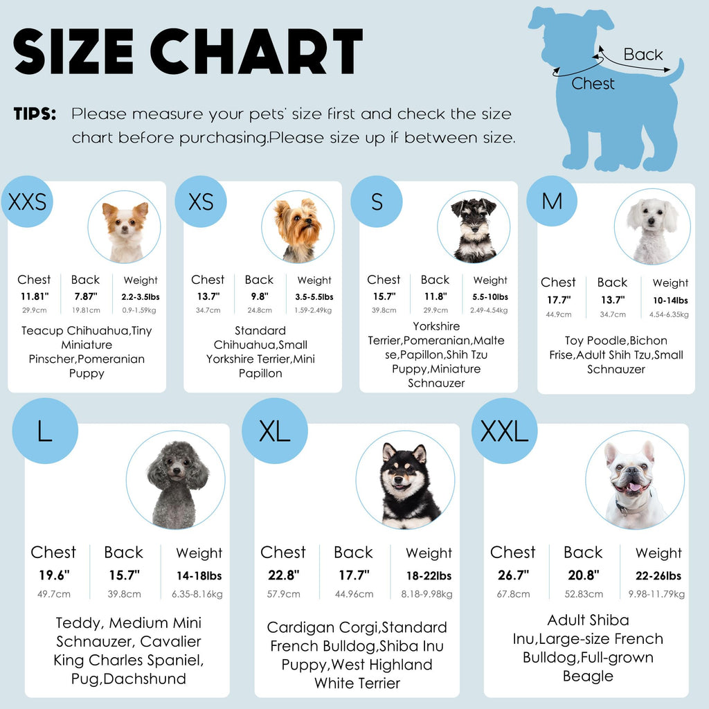 3 Pack Dog Sweaters for Small Dogs Girl Boy Winter Fleece Clothes Warm Soft Dog Sweatshirt Outfit for Dogs Cats Pet Apparel