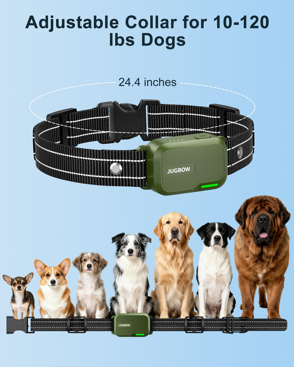 Dog Shock Collar - 4500FT Dog Training Collar with Remote for 10-120lbs Dog