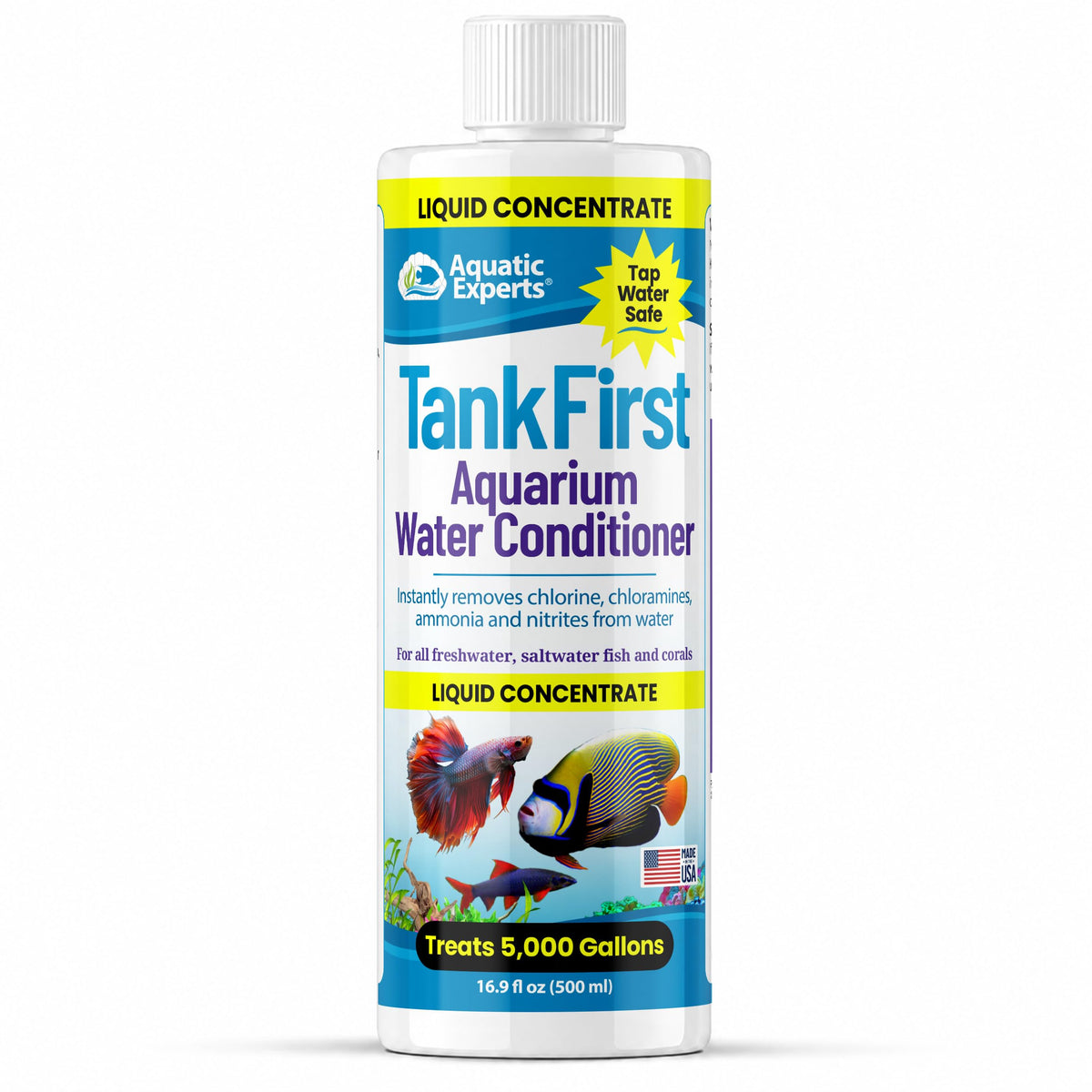 KloudAway Freshwater Aquarium Water Clarifier - Clears Cloudy Water, Water Clarifier for Fish Tank, Made in USA, Aquatic Experts, (500 ml)