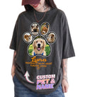 Tehg & Tuhg Custom Pet Face T Shirts with Text and Photo, Personalized Dog or Cat Photo Shirt for Men Women, Customizable Graphic Tee Gift for Dog Mom Cat Mom Pet Lovers