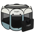 Love's cabin Pet Puppy Dog Playpen, Medium Dog Tent Crates Cage Indoor/Outdoor, Portable Playpen for Cat, Foldable Pop Up Dog Kennel Playpen with Carring Case, Removable Zipper Top, Moss Green
