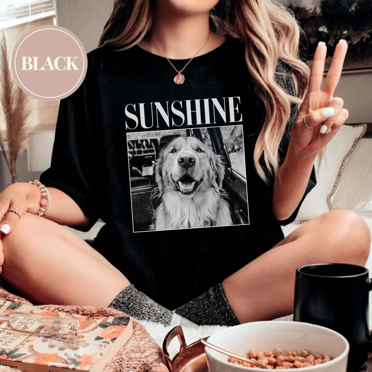 Personalized Dog Photo Shirt for Women and Men, Custom Dogs Face Shirt, Sweatshirt, Hoodie, Dogs Mom Shirts, Pet Photo Shirts, Dog Mom Gifts, Pet Owner Gifts Customized, Cat Mama Tshirt 1