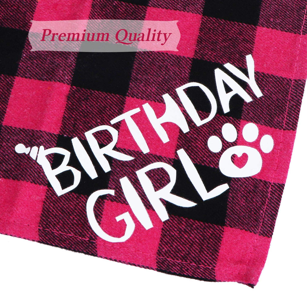 STMK Cat Birthday Party Supplies, Cat Birthday Hat Bandana Bow Tie Collar Number Banner Garland Meow Letter Balloons for Cats Kitten Outfits Decorations (Pink)