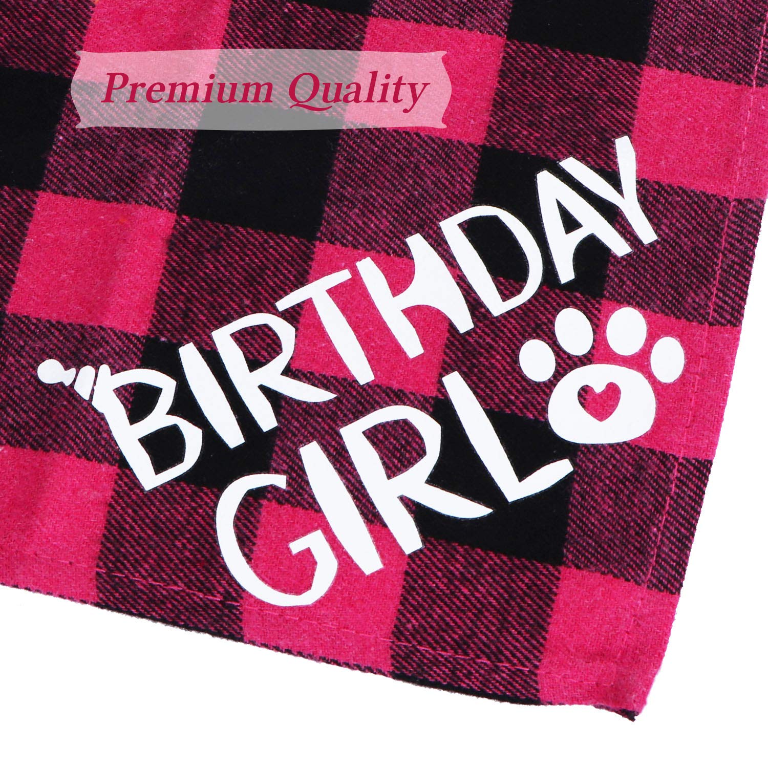 STMK Cat Birthday Party Supplies, Cat Birthday Hat Bandana Bow Tie Collar Number Banner Garland Meow Letter Balloons for Cats Kitten Outfits Decorations (Pink)
