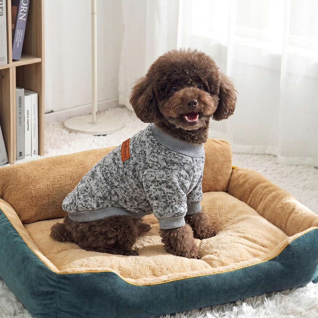 3 Pack Dog Sweaters for Small Dogs Girl Boy Winter Fleece Clothes Warm Soft Dog Sweatshirt Outfit for Dogs Cats Pet Apparel