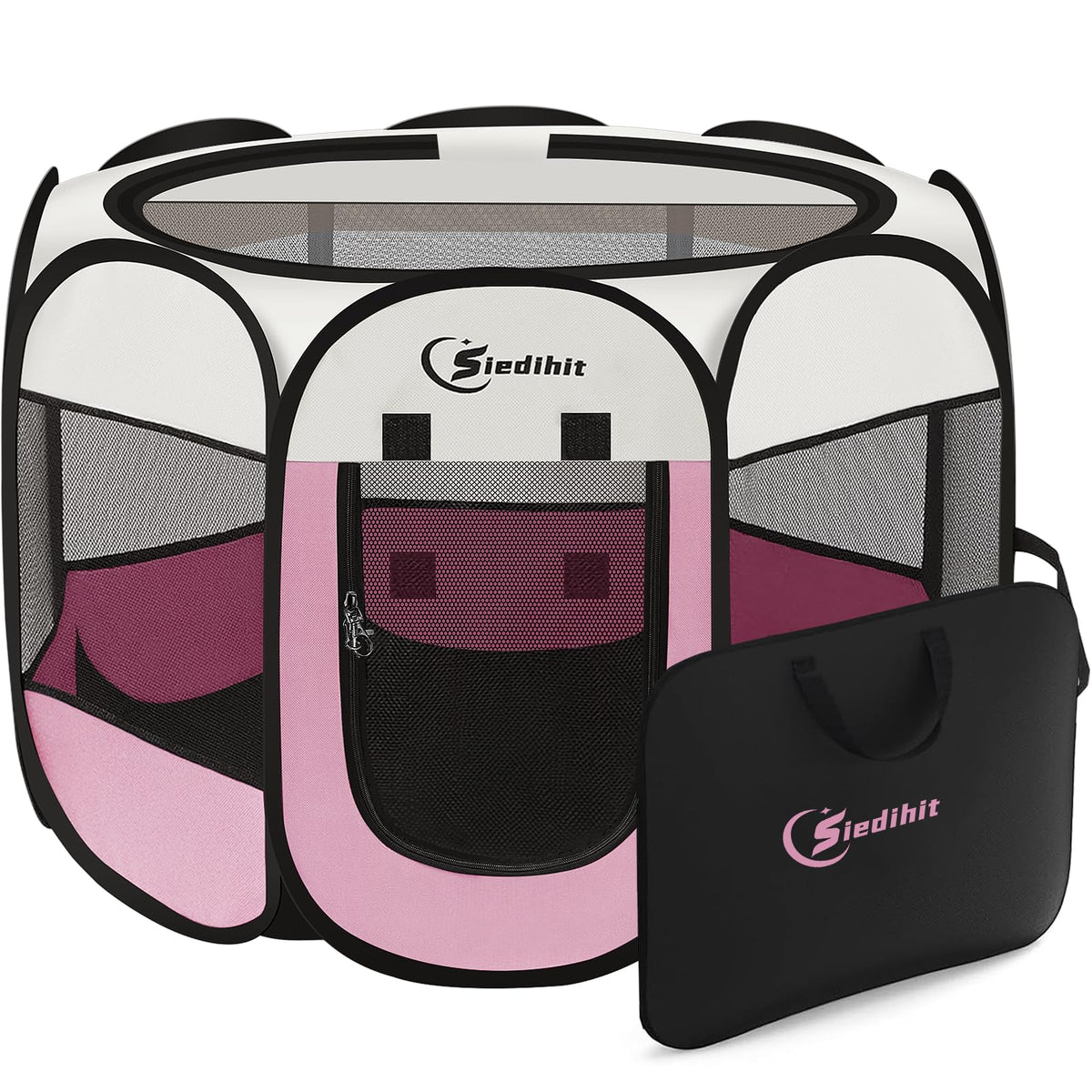 Siedihit Dog Cat Playpen, Large Puppy Pet Playpen, Dog Crate Tent Cage