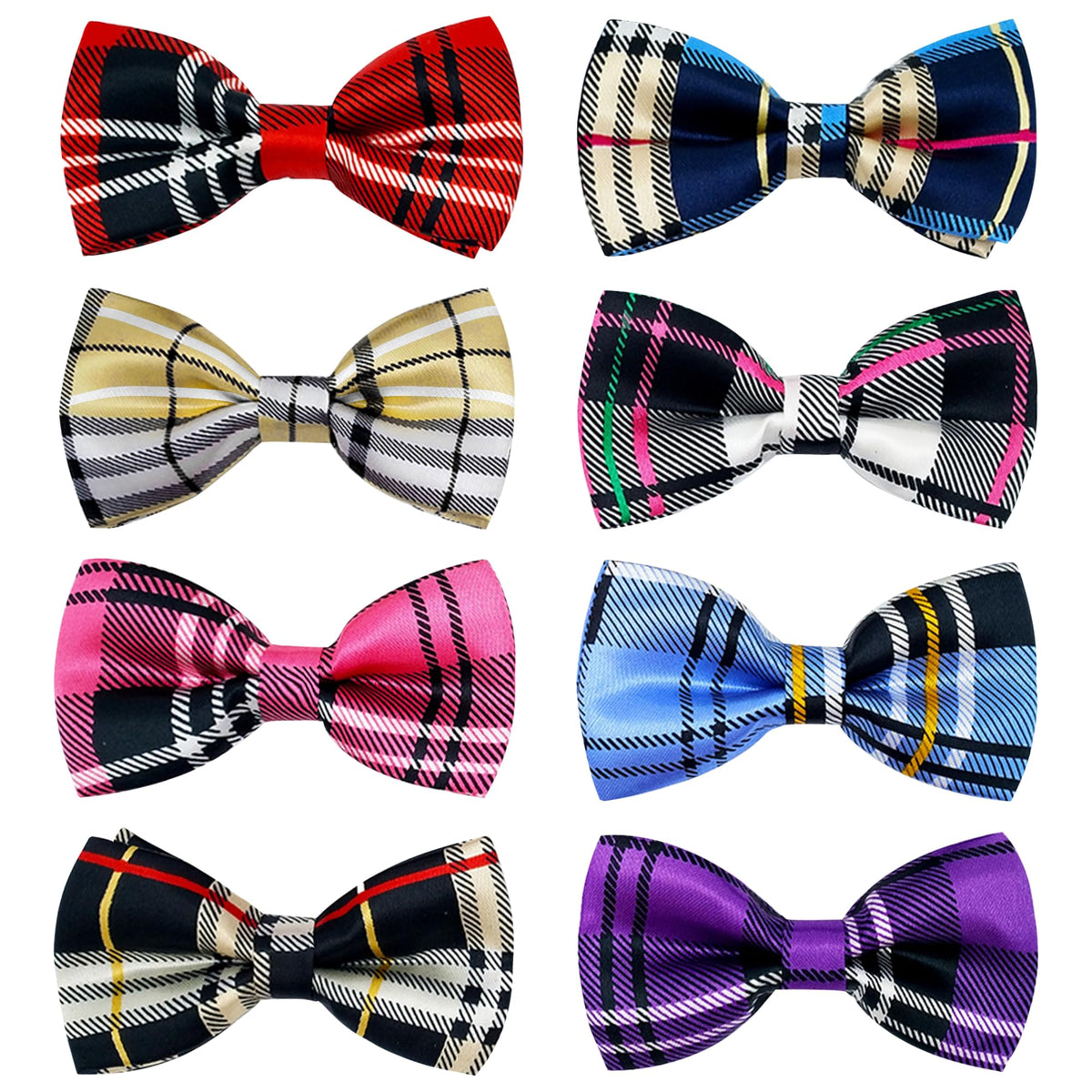 PET SHOW 5 Pack Happy Birthday Dog Bowties for Small Dogs Slide on Collar