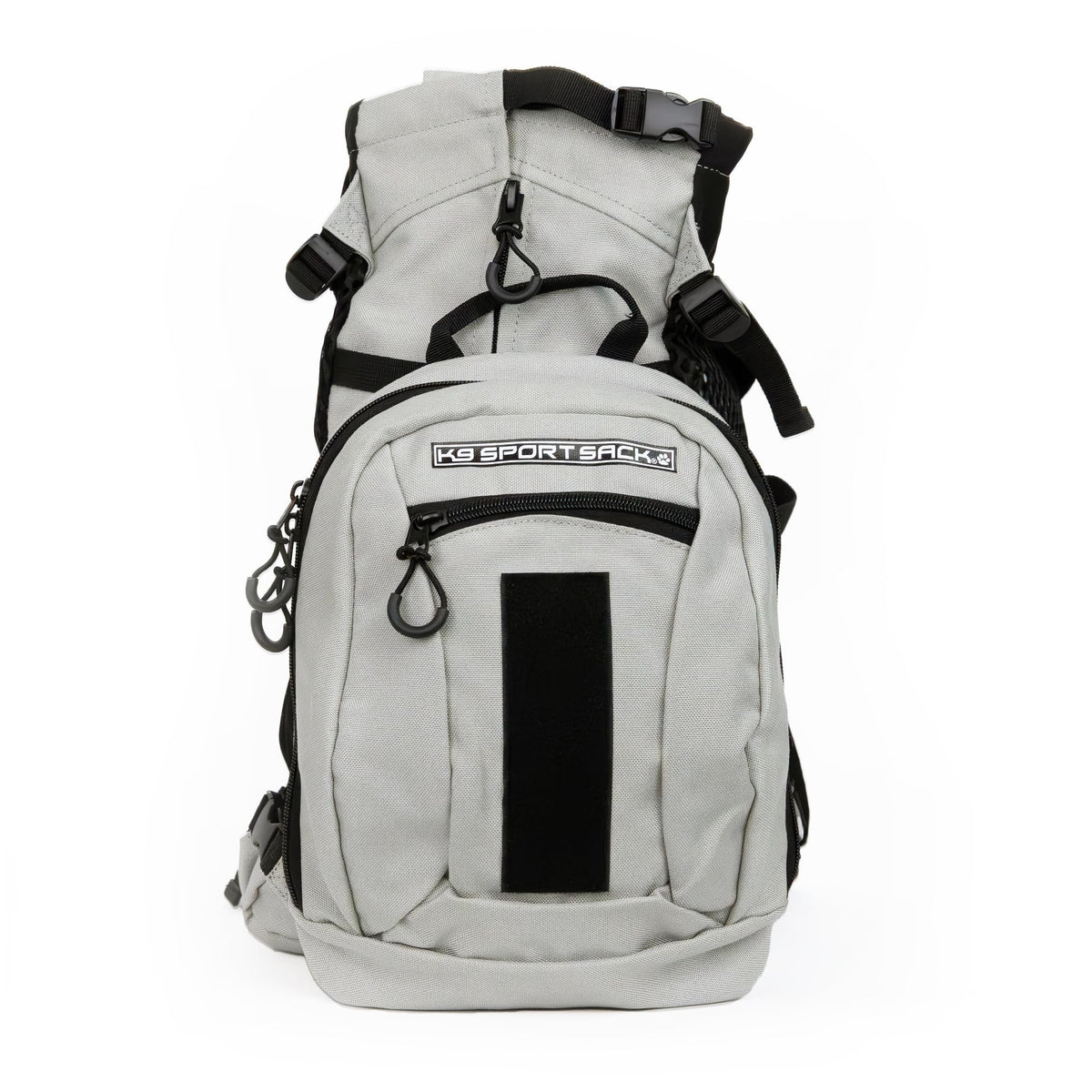 K9 Sport Sack Plus 2 - Small, Light Grey - Ideal for Dogs 13-16” Long - Adjustable, Backpack-Style Carrier with Multi-Functional Storage Pack, Thick Shoulder Straps & Padded Back Panel