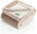 Waterproof Dog Blanket for Couch - Washable Medium Pet Blanket for Furniture Protector, Cozy Fleece Calming Dog Crate Blankets for Indoors & Outdoors, Linen, 40"x50"