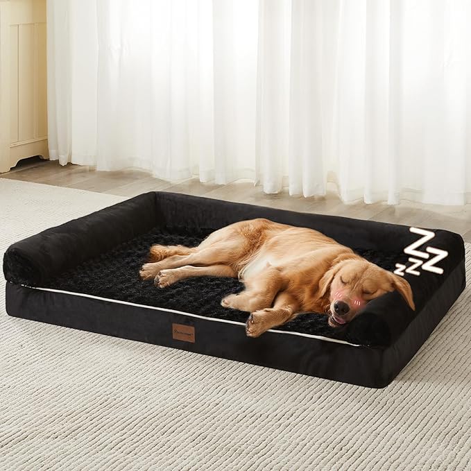 BFPETHOME Orthopedic Washable XLarge Dog Bed for Senior Dog Cozy Sleep