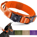 2026 Upgrade Waterproof Tactical AirTag Dog Collar, Built in AirTag Holder