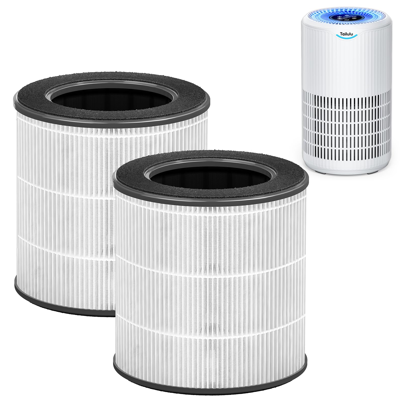 Tailulu Official D09 Air Purifier Replacement Filter, 1 Pack