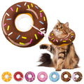 Seyezo Cat Cone Collar Soft, Adjustable Cat Recovery Collars, Donut Brown L