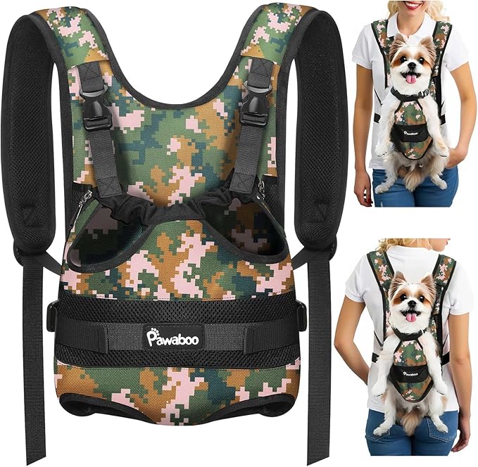 Pawaboo Pet Front Carrier Backpack for Small Medium Dogs