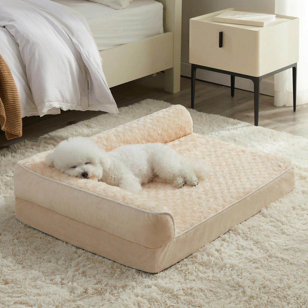 BFPETHOME Orthopedic Washable Dog Bed, Sleeping Couch for Large Senior Dogs