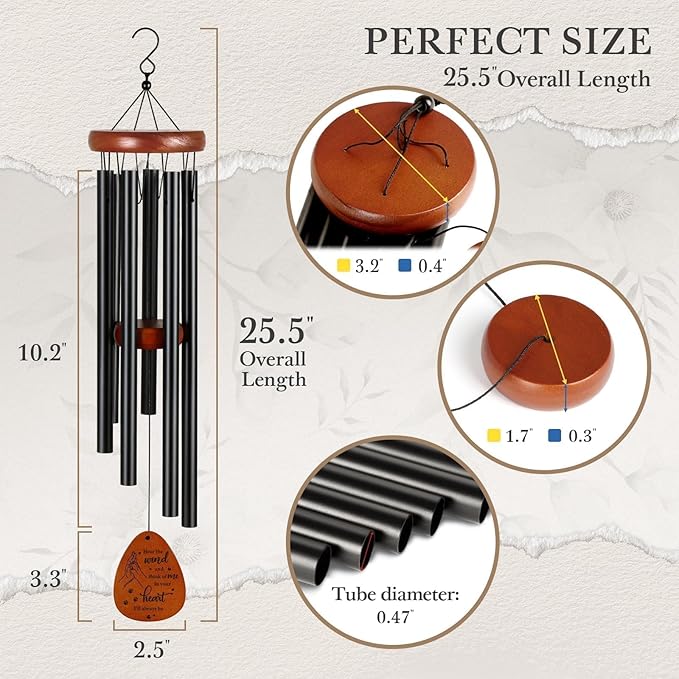 SteadStyle Pet Memorial Gifts for Dogs, Dog Memorial Wind Chimes