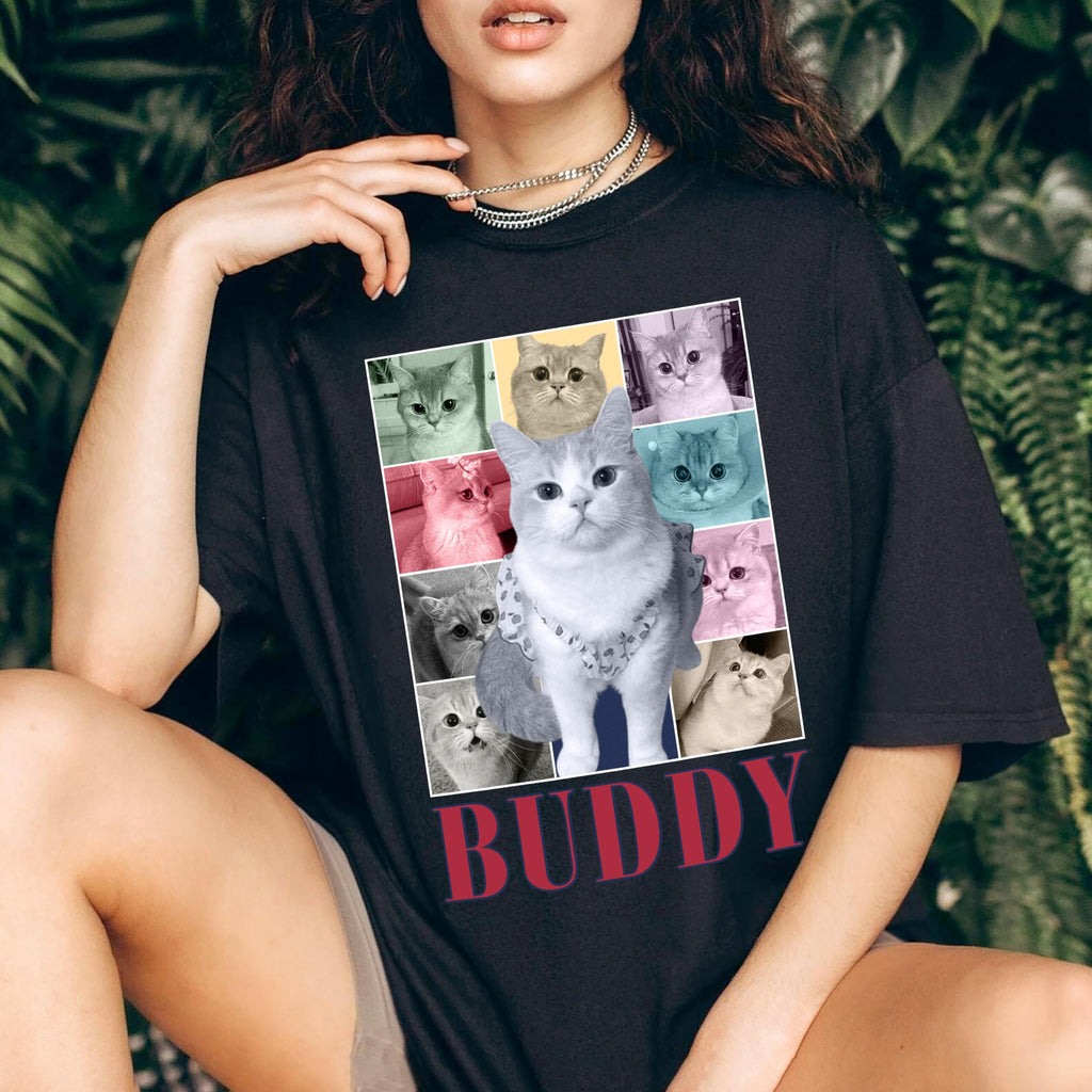H-DEWALL Custom T Shirts Bootleg Rap Tee Shirts Custom Your Own Vintage Shirt Personalized Girlfriend Shirt Valentine Birthday Gift for Dog Cat Lovers