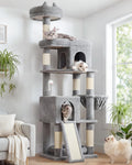 Globlazer S72 Heavy Duty Cat Trees for Large Cats 20 lbs+, Light Grey
