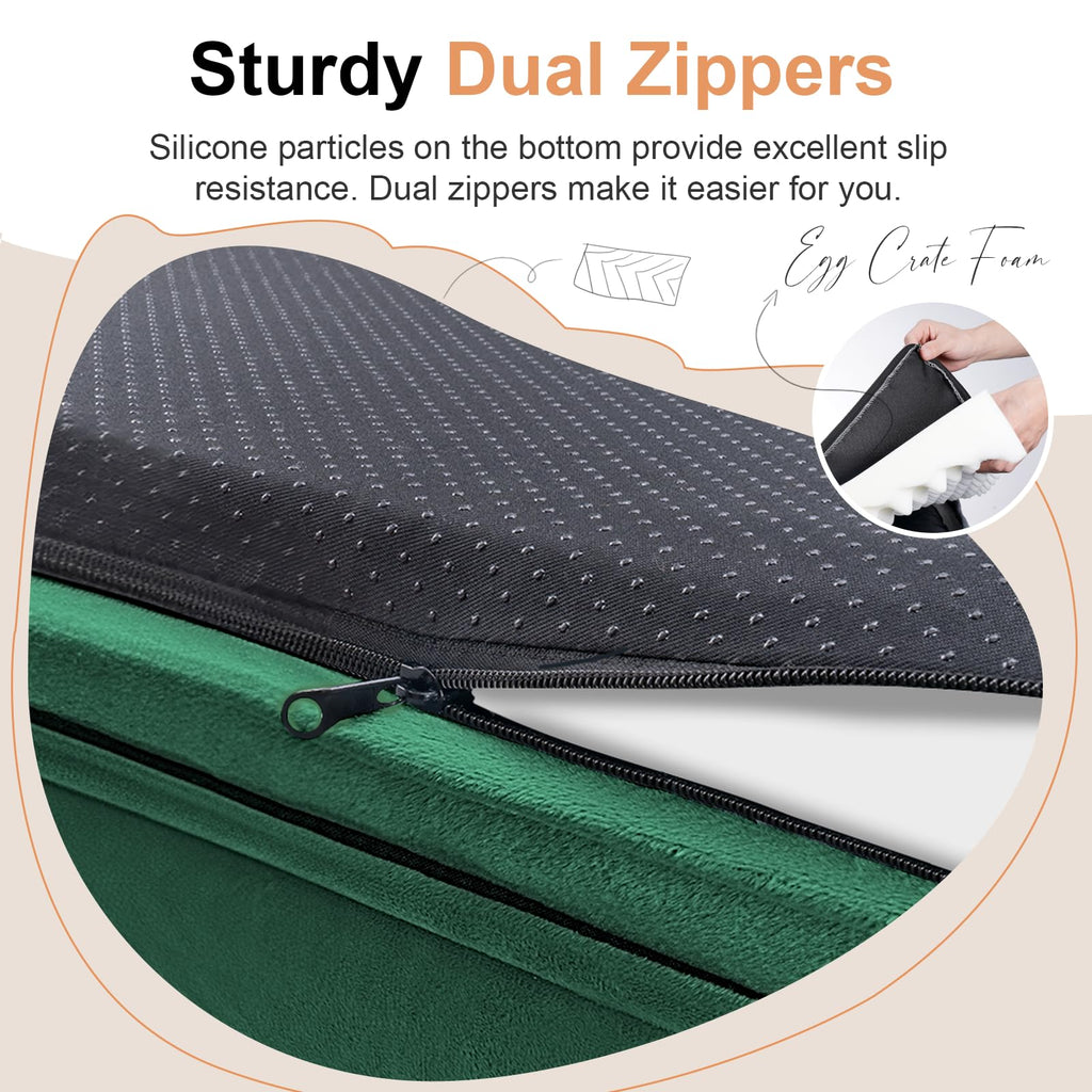 NANUYA Orthopedic Dog Bed for XX-Large Dogs, 44 x 34 Inch, Emerald