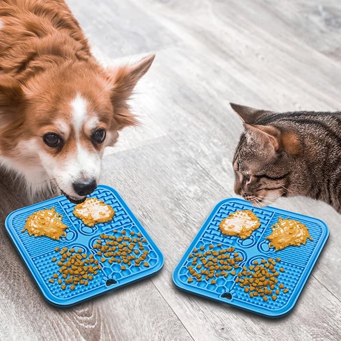 Lick Mat for Dogs, Slow Feeder with Suction Cups for Dog Anxiety Relief