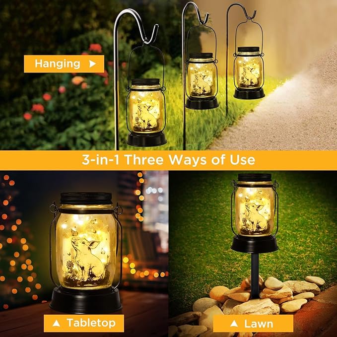kyoryuger Pig Gifts for Women/Men/Kids Pig Lovers Animal Solar Lantern, Piglet Animal, Solar Garden Decoration, Night Light Room Decor Farm Piglet Present Yard, Patio,Backyard,Porch, Torches