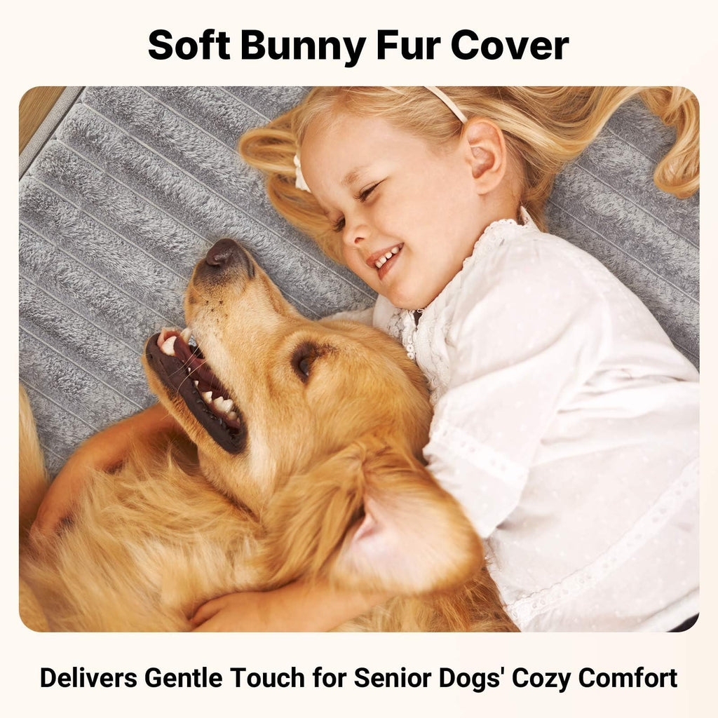 Veehoo Orthopedic Dog Bed for Senior Dog, 7" XL Memory Foam Bed with Sides