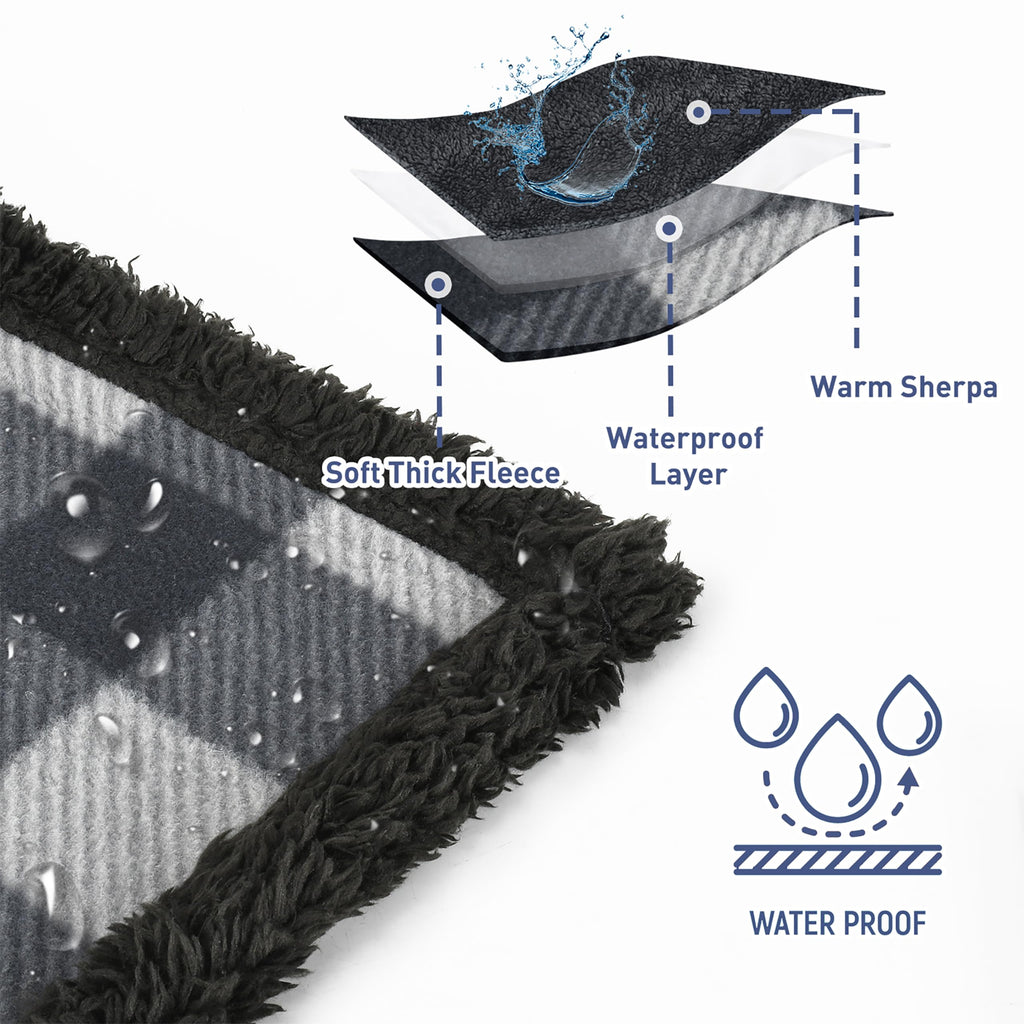 Kritter Planet Waterproof Reversible Pet Blanket for Dogs and Cats