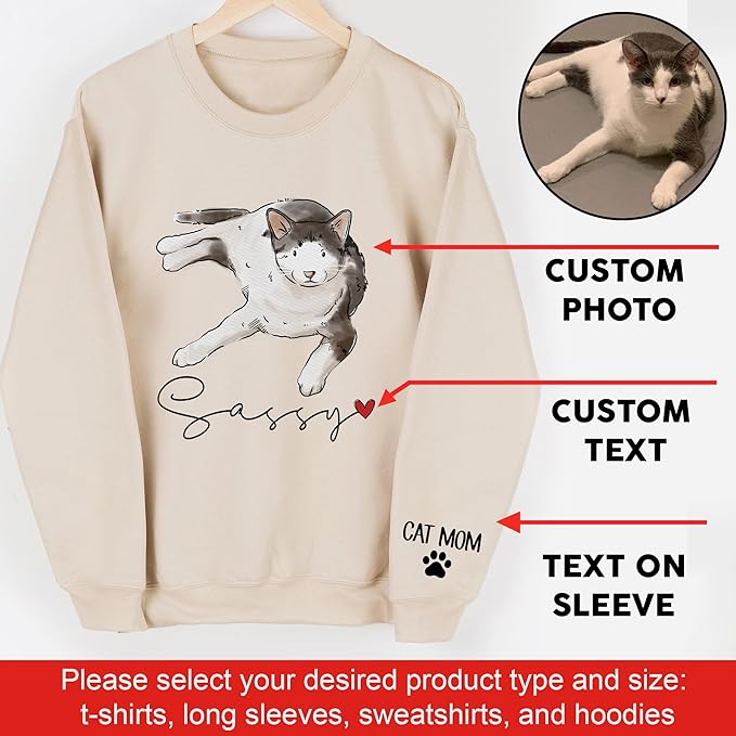 CHIARA CONTI11 Custom Dog Hoodie, Custom Pet Gifts, Custom Dog Shirt, Custom Dog Sweatshirt, Valentine's Day Gift