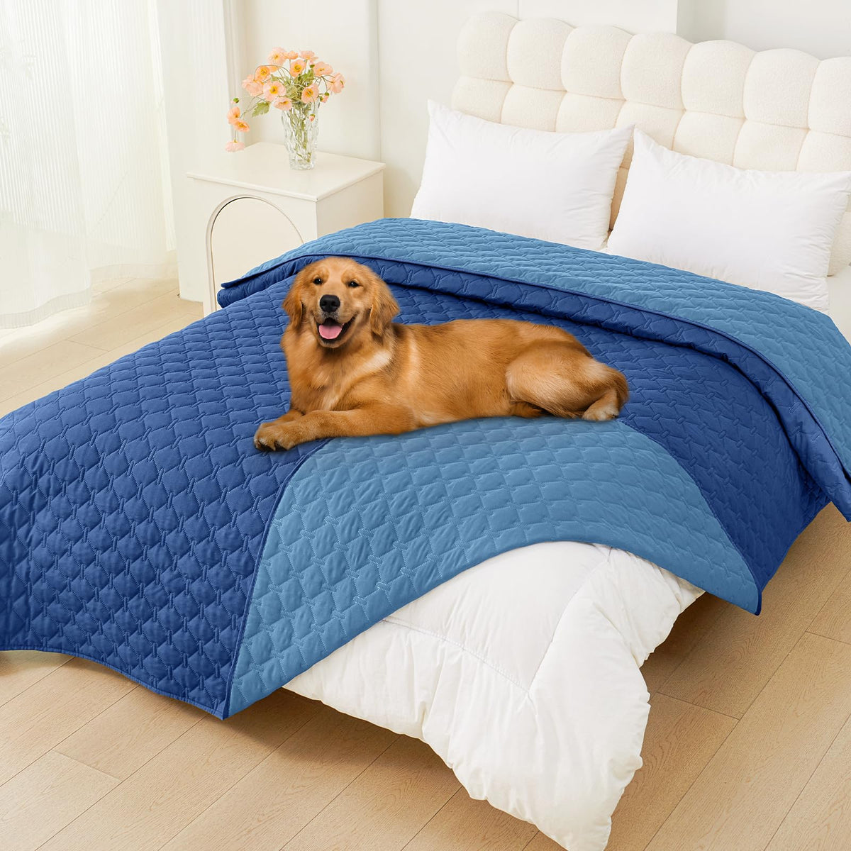 Smiry Waterproof Dog Bed Cover Blanket, Reversible Pet Blanket