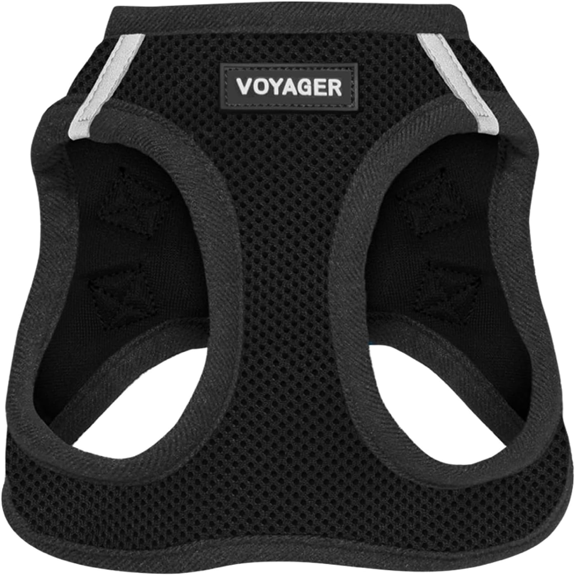 Voyager Step-in Air Dog Vest Harness - Black/Black Trim, X-Large