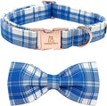Lionheart glory Dog Collar, Boy Dog Collar Bowtie Blue Adjustable Dog Bowtie Collar Bows Dog Collar for Small Dogs