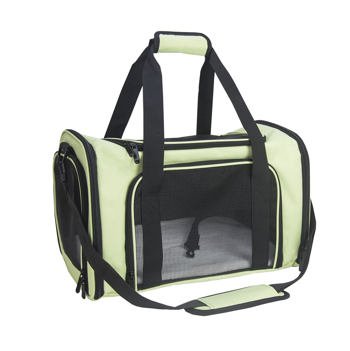 NextFri Soft Sided Carrier for Small Medium Cats Dogs,TSA Airline Approved Collapsible Travel Pet Carrier Medium Blue