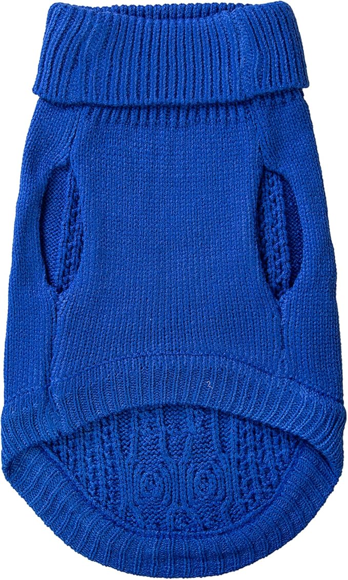 Stretchy Cat Sweater - 17 Colors & 6 Sizes | Snug Winter-Ready Knit for Boy/Girl Cats & Kittens(Dark Blue, X-Small)