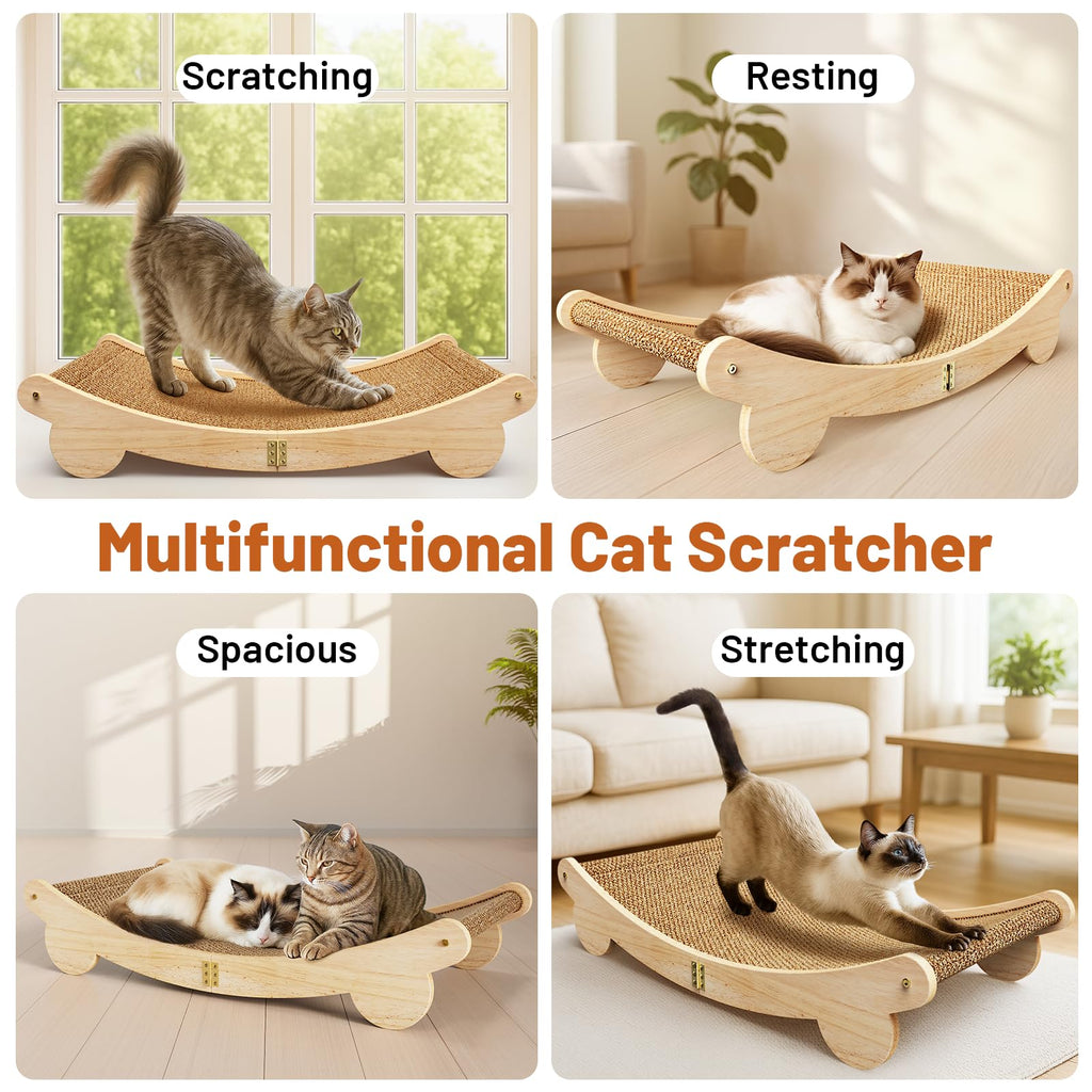 Extra Large 31.5" Cat Scratcher Bed - Sisal-Style Lounge for Indoor Cats