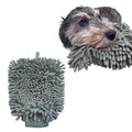 SPOT Clean Paws Chenille Microfiber Dog Towel Mitt - Super Absorbent, Quick-Drying, Washable, Double-Sided Glove for Wet Paws & Body, Durable, Odor-Free, Gently Massages & Dries, 9.5in x 7in