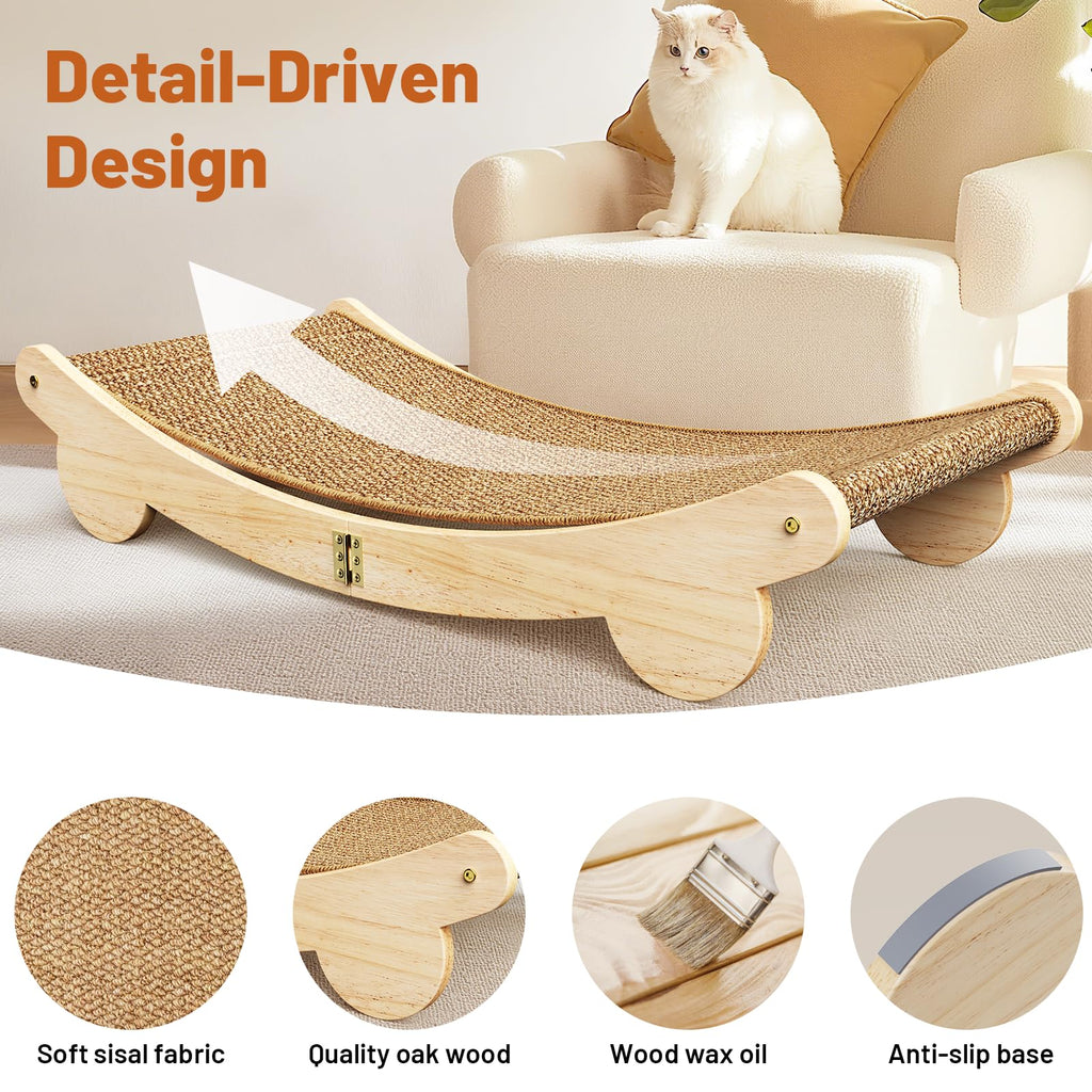 Extra Large 31.5" Cat Scratcher Bed - Sisal-Style Lounge for Indoor Cats