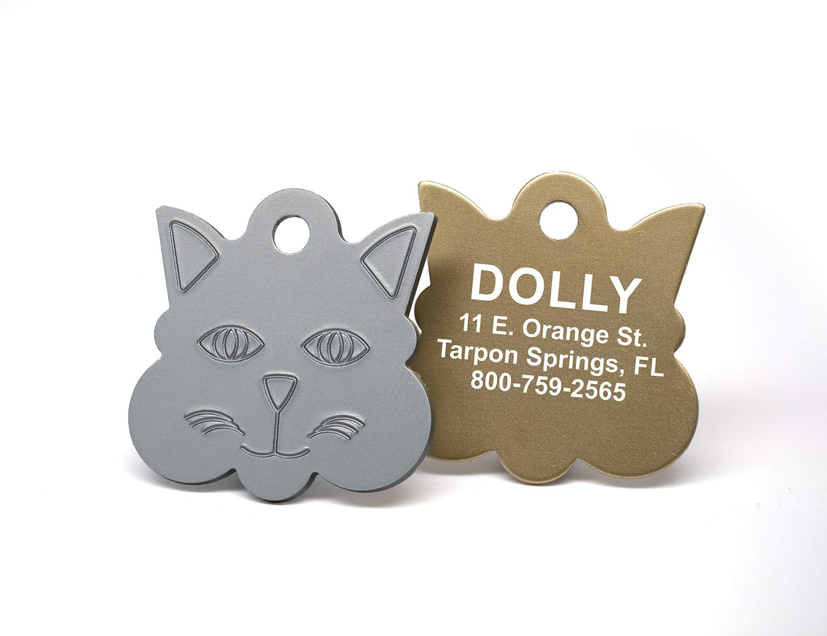 Providence Engraving Custom Engraved Aluminum Pet Tags, Cat & Dog ID Tags