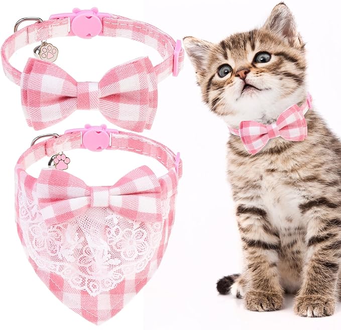 EXPAWLORER Cute Cat Collar Breakaway with Bells