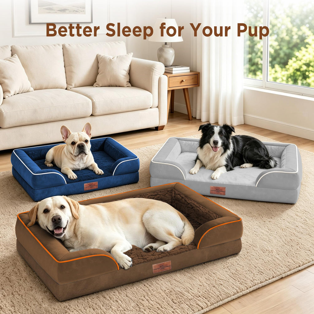 Comfort Expression Waterproof Orthopedic Dog Beds for Extra Large Dog