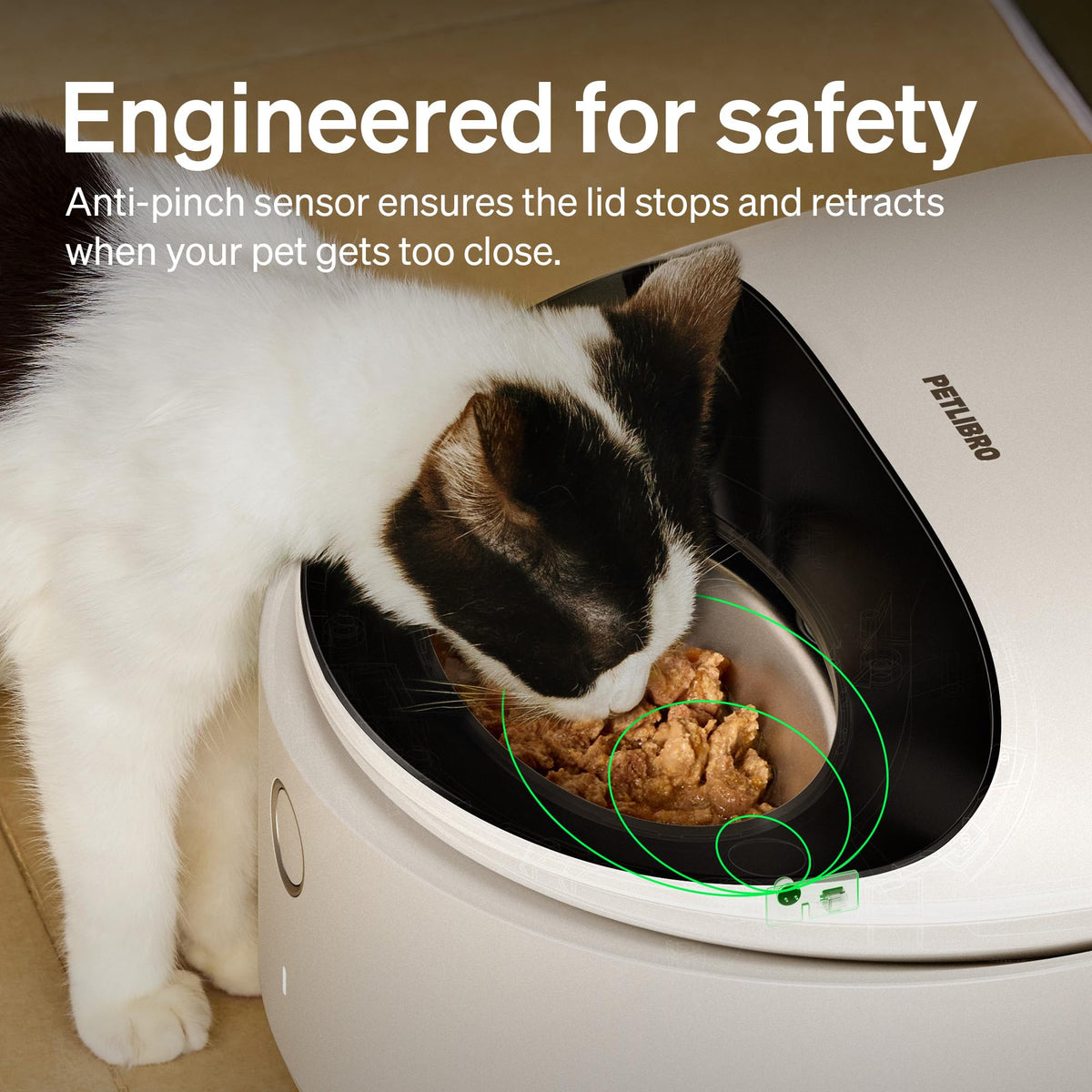 PETLIBRO Automatic Cat Feeder Wet Food with Stainless Steel Bowl, Refrigerated Auto Cat Feeder with Semiconductor Cooling, 3 Fresh Meals for 3 Days, App-Controlled Pet Food Dispenser, Easy to Clean