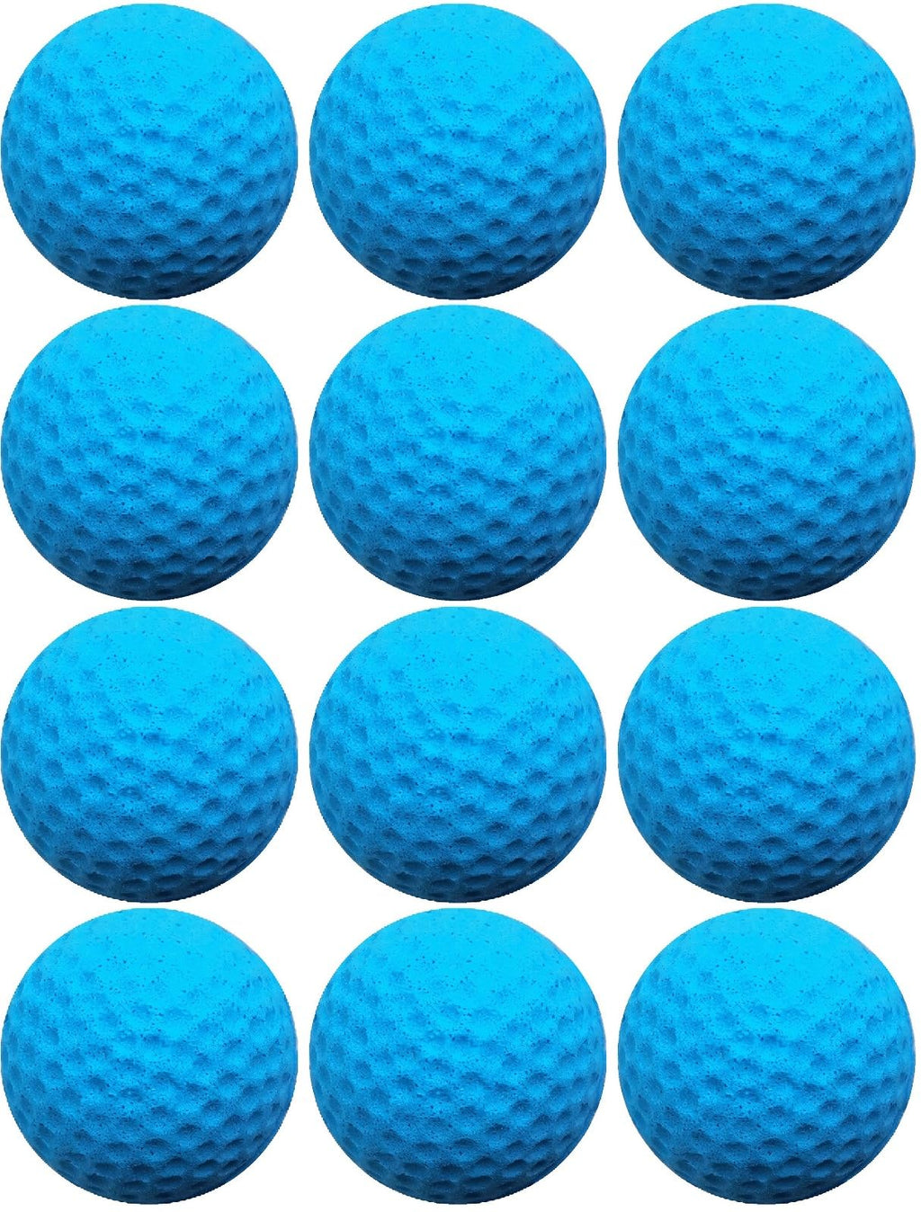 Cat Golf Balls for Indoor Kitten Toys - Interactive Sponge Foam Soccer Balls (Blue)