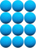 Cat Golf Balls for Indoor Kitten Toys - Interactive Sponge Foam Soccer Balls (Blue)