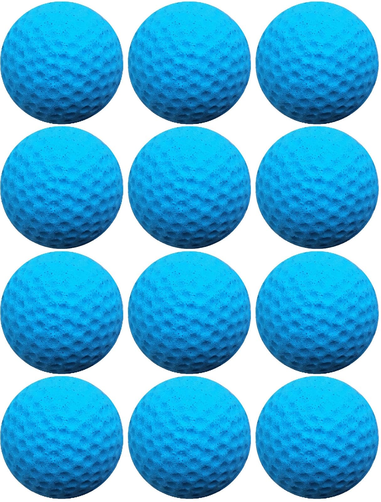 Cat Golf Balls for Indoor Kitten Toys - Interactive Sponge Foam Soccer Balls (Blue)