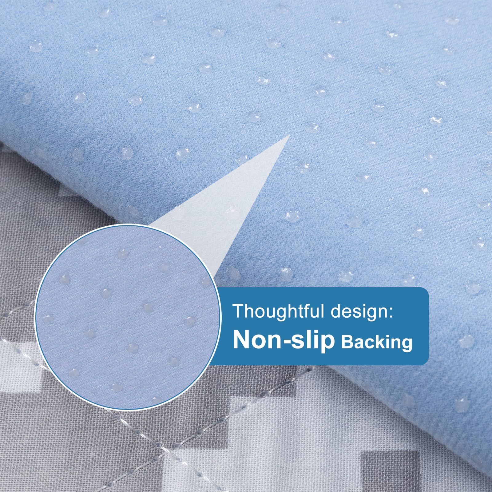 OUTCREATOR® Washable Bed Pads 34" x 56" (Pack of 2), Incontinence Mattress Protector, Anti-Slip Waterproof Underpads for Adults Kids Elderly Pets, Absorbency & Reusable Bedwetting Pads (Gray Geometry)