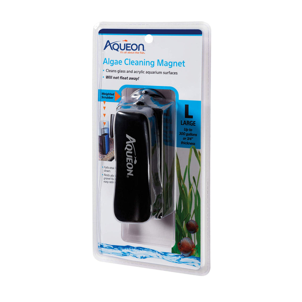Aqueon Aquarium Algae Scraper, Fish Tank Cleaning Magnet, Small