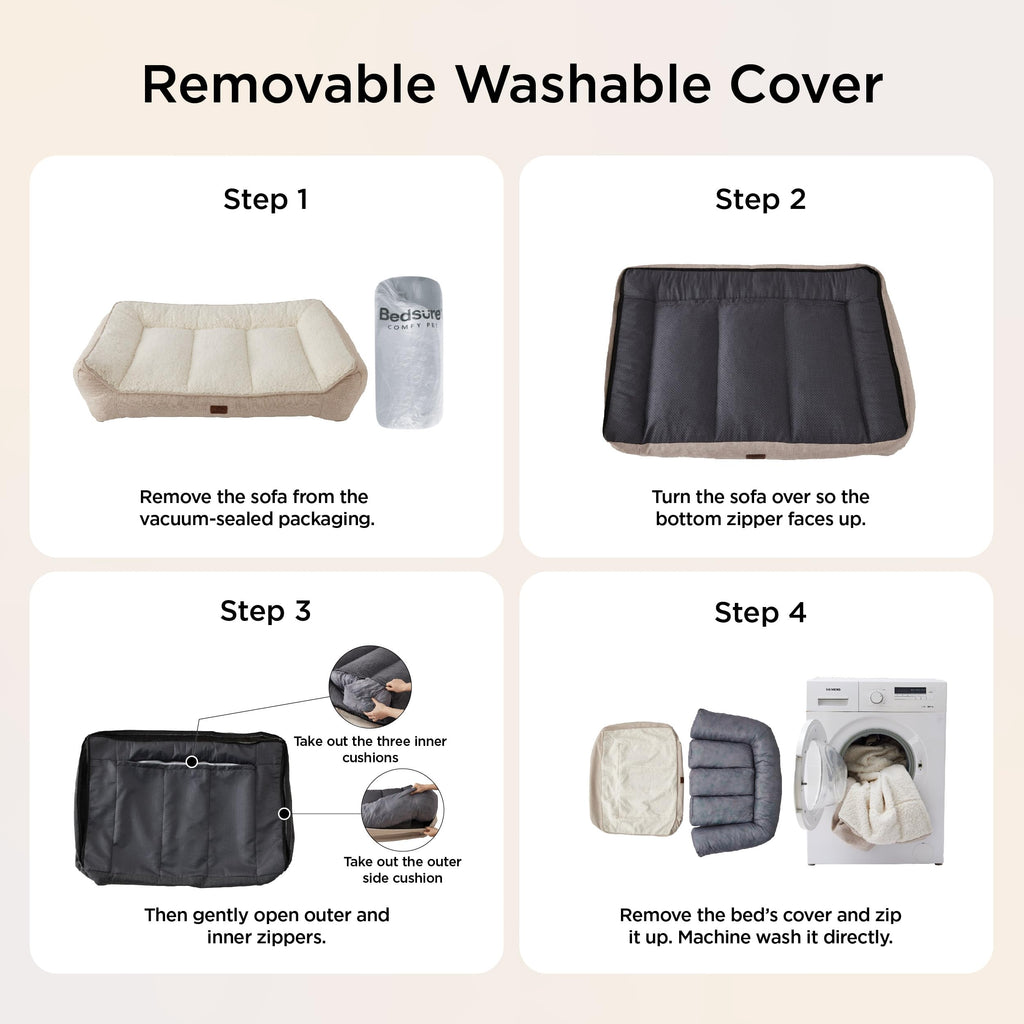 Bedsure SupportMax™ Extra Thick Orthopedic Dog Beds Large Sized Dog