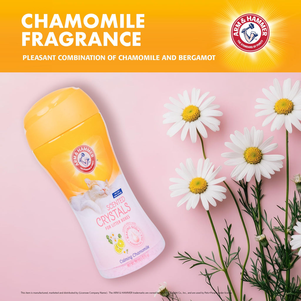 Arm & Hammer Calming Cat Litter Deodorizing Crystals, Chamomile, 15 Oz